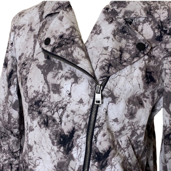 💕DKNY Tie Dye Moto Jacket💕Size Large - Picture 2 of 7